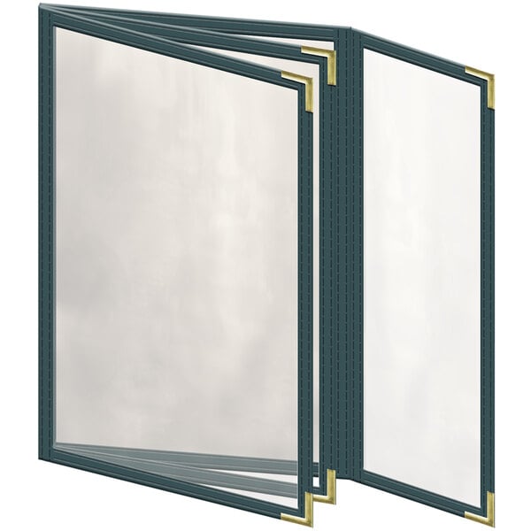 H. Menu Cover w/ Gold Smooth Corners and Gloss Finish – item 759TBQ6CG55