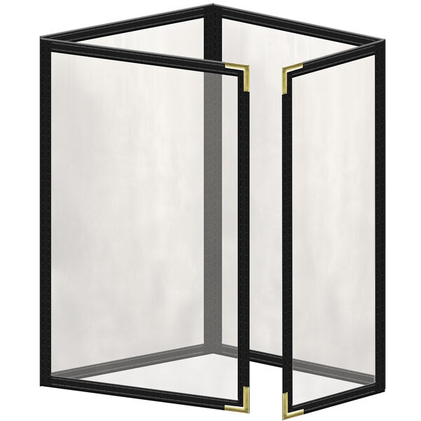H. Menu Cover w/ Gold Smooth Corners and Gloss Finish – item 759TTQ4CG55