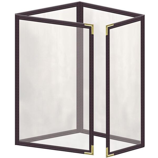 H. Menu Cover w/ Gold Smooth Corners and Gloss Finish – item 759TTQ5CG55