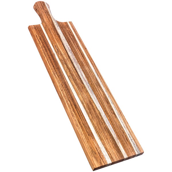 Teakhaus Specialty 31" x 8" Teakwood Serving Board w/ Handle – item 497905