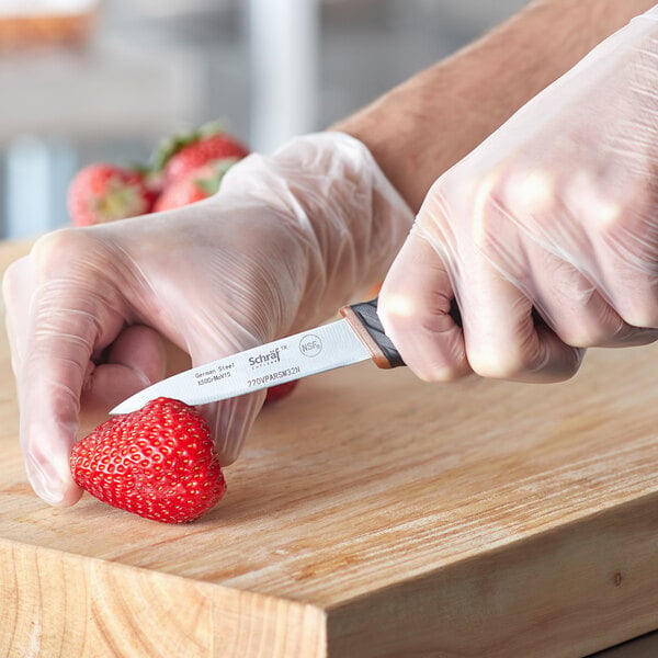 Schraf 3 1/4" Smooth Paring Knife w/ TPRgrip Handle – item 220VPARSM32N image 2