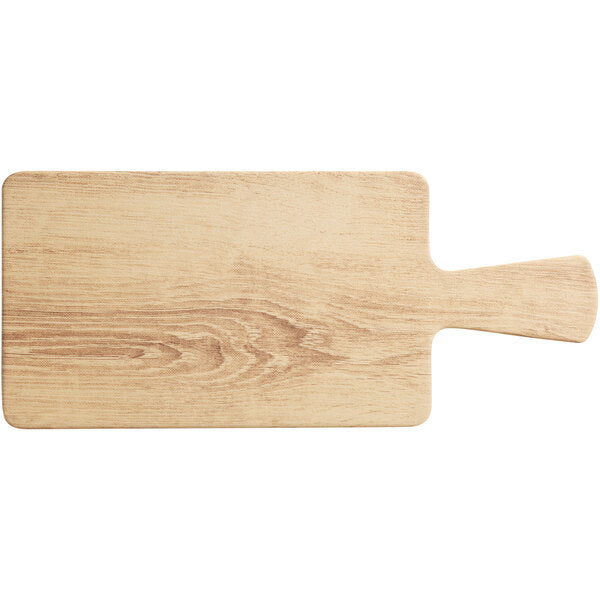 Acopa 12" x 7" Light Oak Faux Wood Serving Board w/ Handle – item 304FXWD167B image 2