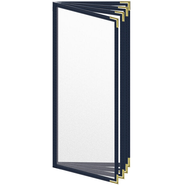 H. Menu Cover w/ Gold Smooth Corners and Matte Finish – item 759TDD7CM41