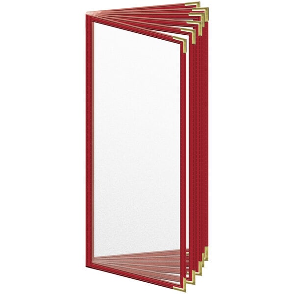 H. Menu Cover w/ Gold Smooth Corners and Matte Finish – item 759T123CM41