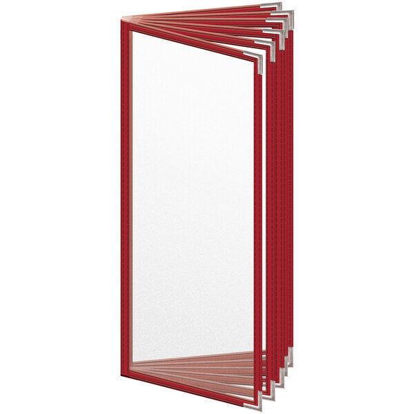 H. Menu Cover w/ Silver Smooth Corners and Matte Finish – item 759T123DM41