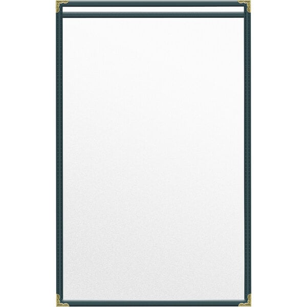 H. Menu Cover w/ Gold Decorative Corners and Matte Finish – item 759TES6AM17