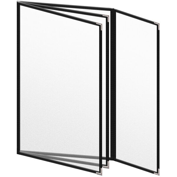 H. Menu Cover w/ Silver Smooth Corners and Matte Finish – item 759TBQ4DM84