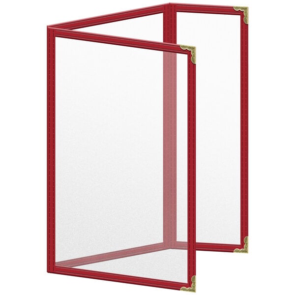 H. Menu Cover w/ Gold Decorative Corners and Matte Finish – item 759TDQ3AM55