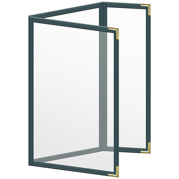 H. Menu Cover w/ Gold Smooth Corners and Matte Finish – item 759TDQ6CM55