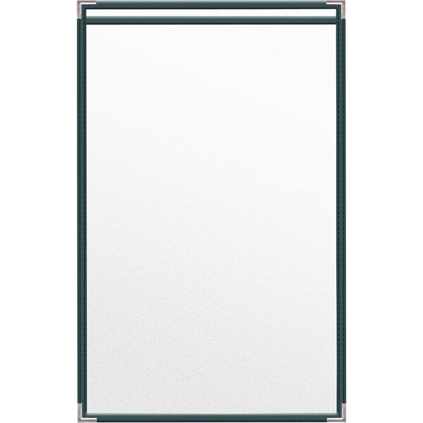 H. Menu Cover w/ Silver Smooth Corners and Matte Finish – item 759TES6DM17