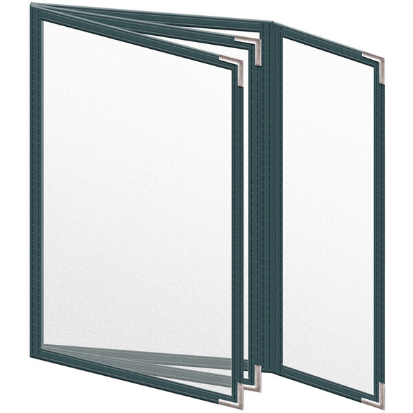 H. Menu Cover w/ Silver Smooth Corners and Matte Finish – item 759TBQ6DM55