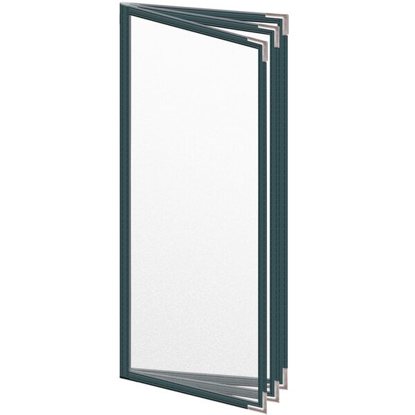 H. Menu Cover w/ Silver Smooth Corners and Matte Finish – item 759TTB6DM41
