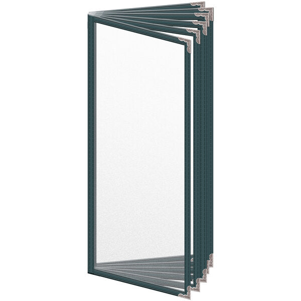 H. Menu Cover w/ Silver Decorative Corners and Matte Finish – item 759T126BM41