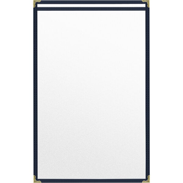 H. Menu Cover w/ Gold Decorative Corners and Matte Finish – item 759TES7AM17