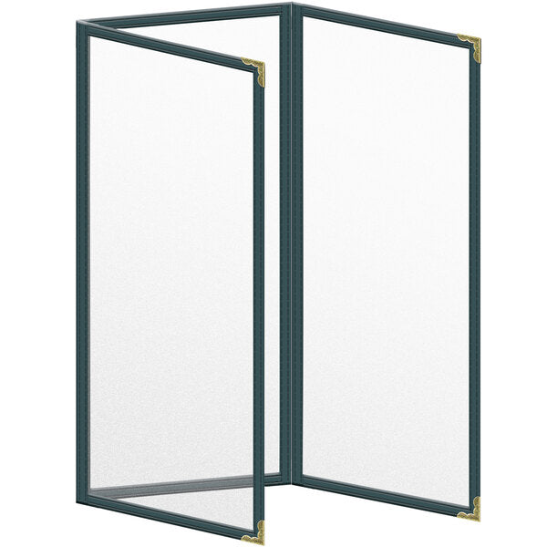 H. Menu Cover w/ Gold Decorative Corners and Matte Finish – item 759TET6AM41