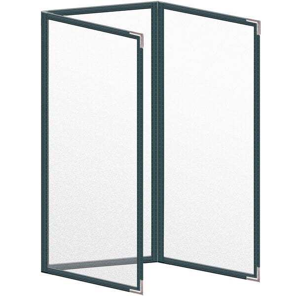 H. Menu Cover w/ Silver Smooth Corners and Matte Finish – item 759TET6DM41