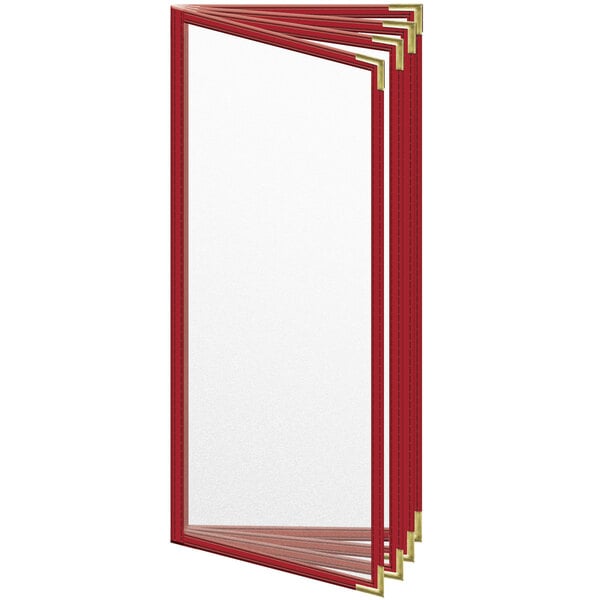H. Menu Cover w/ Gold Smooth Corners and Matte Finish – item 759TDD3CM41