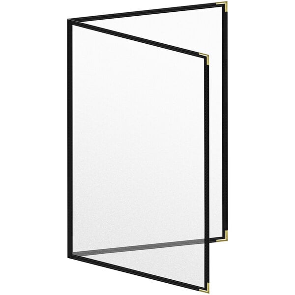 H. Menu Cover w/ Gold Smooth Corners and Matte Finish – item 759TED4CM17