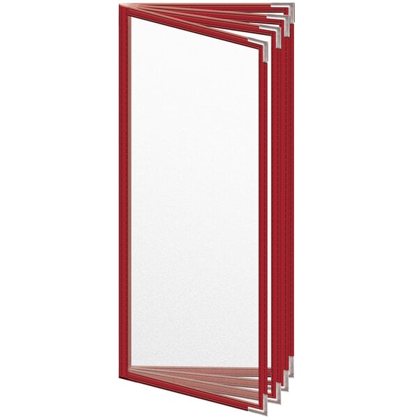 H. Menu Cover w/ Silver Smooth Corners and Matte Finish – item 759TDD3DM41