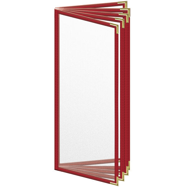 H. Menu Cover w/ Gold Smooth Corners and Matte Finish – item 759TEN3CM41