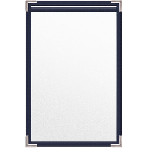 H. Menu Cover w/ Silver Smooth Corners and Matte Finish – item 759TES7DM55