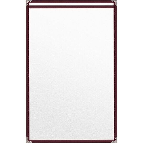 H. Menu Cover w/ Decorative Corners and Matte Finish – item 759TES8BM17
