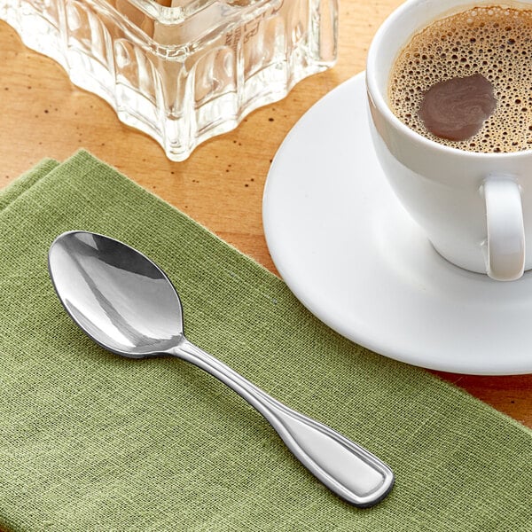 Acopa Saxton 4 7/16" Heavy Demitasse Spoon – item 267350000 image 2