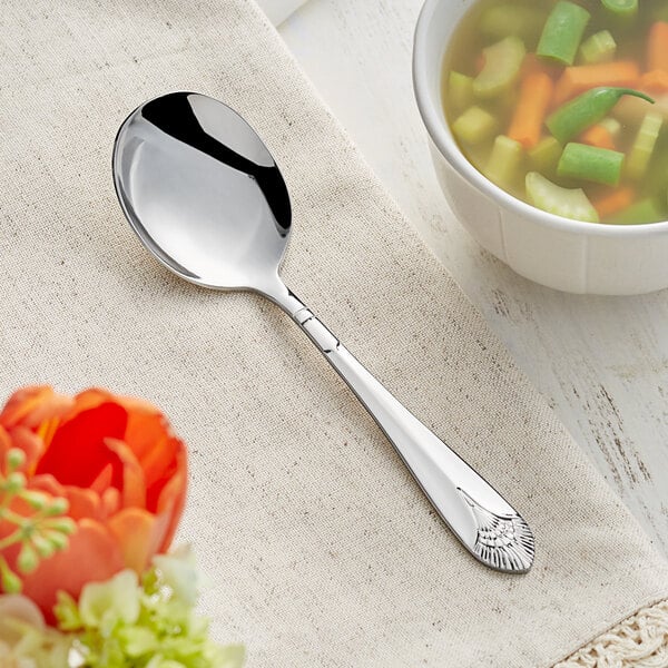 Acopa Monaca 6" X-Heavy Bouillon Spoon – item 267770802 image 2