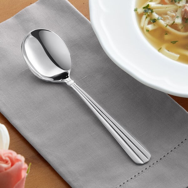 Acopa Harmony 6 7/8" X-Heavy Bouillon Spoon – item 267780802 image 2