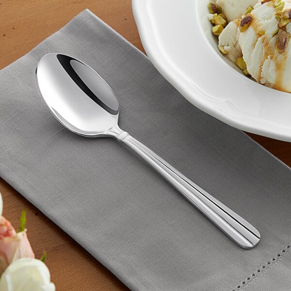 Acopa Harmony 7 1/4" Oval Bowl Dinner / Dessert Spoon – item 267780803 image 2