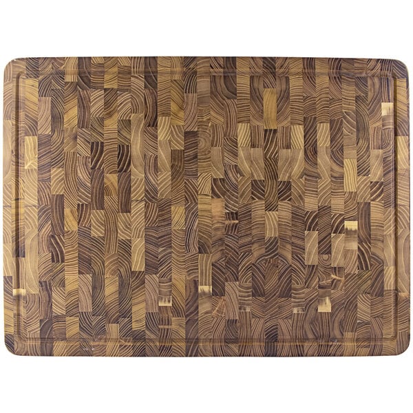 Pinnacolo Teak End Grain Chef Select Cutting Board 18" x 24" – item 856PPO641