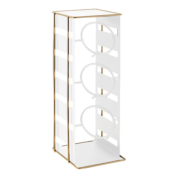 Cal-Mil 3-Cylinder / Gold Flatware / Condiment Display – item 2112208615