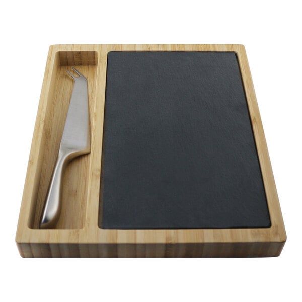 Franm Cheese Board w/ Slate Insert and Stainless Steel Knife – item 2081048