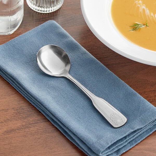 Acopa Atglen 6 1/4" Medium Bouillon Spoon – item 267290002 image 2