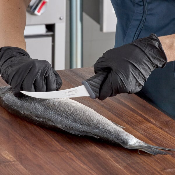 Schraf 5" Curved Flexible Boning Knife w/ TPRgrip Handle – item 220VBNCVDFX5 image 2
