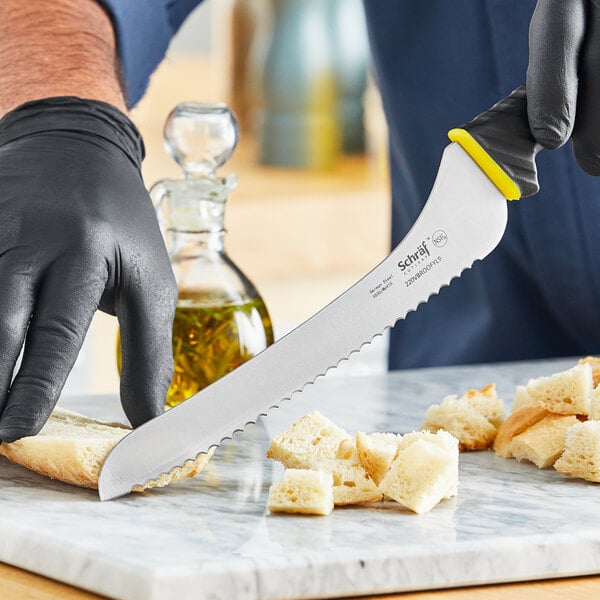 Schraf 9" Serrated Bread Knife w/ TPRgrip Handle – item 220VBRDOFYL9 image 2