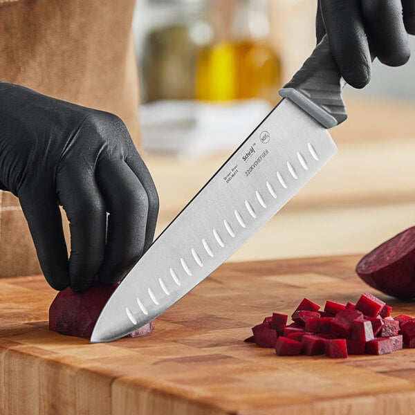 Schraf 8" Granton Edge Chef Knife w/ TPRgrip Handle – item 220KVCHEFGE8 image 2