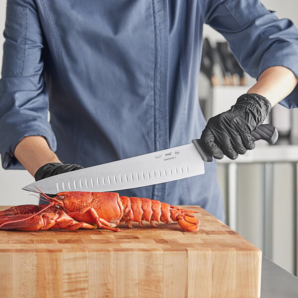 Schraf 12" Granton Edge Chef Knife w/ TPRgrip Handle – item 220KVCHFGE12 image 2