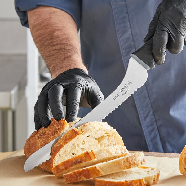 Schraf 10" Serrated Offset Bread Knife w/ TPRgrip Handle – item 220VBRDOFF10 image 2