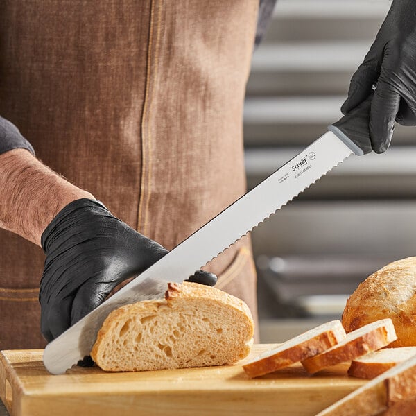 Schraf 14" Serrated Slicing Knife w/ TPRgrip Handle – item 220VSLCSRD14 image 2