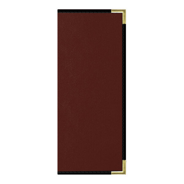 H. Risch, Inc. Oakmont 4 1/4" x 11" 4 View Menu Cover – item 759MP4V41WIN