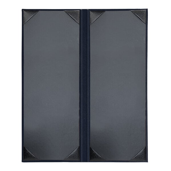H. Risch, Inc. Oakmont 4 Menu Cover w/ Album Style Corners – item 759OM2V41BLU