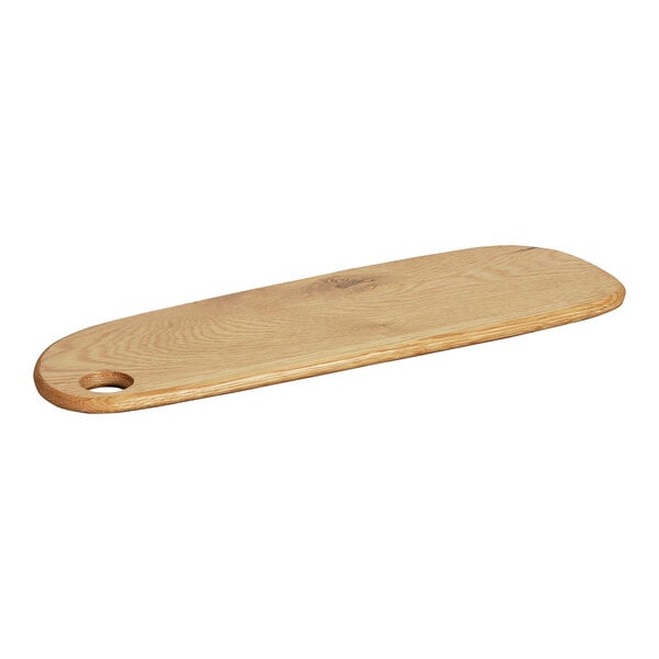 Cal-Mil Sydney 18" x 6" x 3/4" Oak Organic Serving Board – item 2112317518621