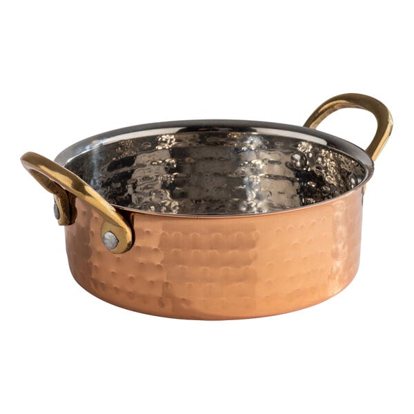 APS Mumbai 16.9 oz. Hammered Copper Serving Bowl – item 959APS40733