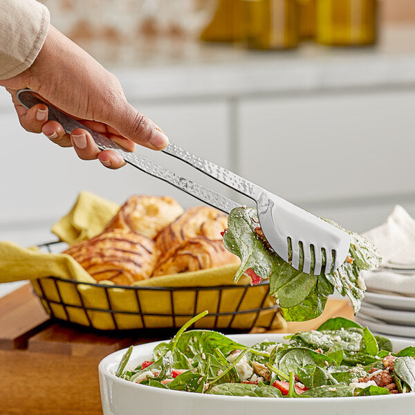 GET BSPD-20 10 1/2" Comb Salad Tongs w/ Hammered Finish – item 375BSPD20 image 2