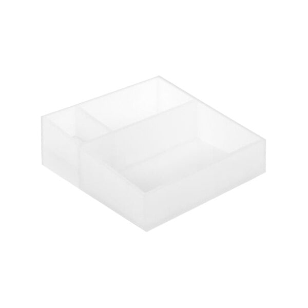 room360 Nassau 8 1/4" Square Ice Resin Condiment Organizer – item 957RAH002FRT11