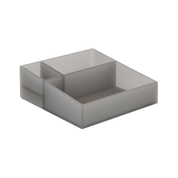 room360 Nassau 8 1/4" Square Smoke Resin Condiment Organizer – item 957RAH002GYT11