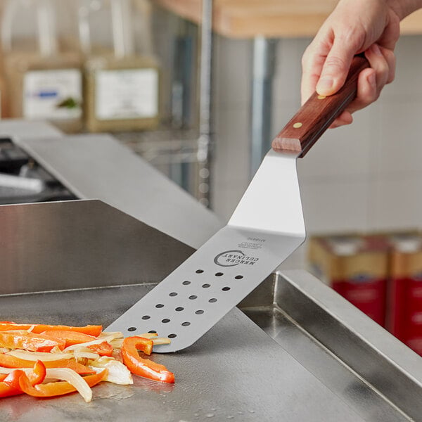 Mercer Culinary M18410 Perforated Turner w/ Rosewood Handle – item 470M18410 image 2