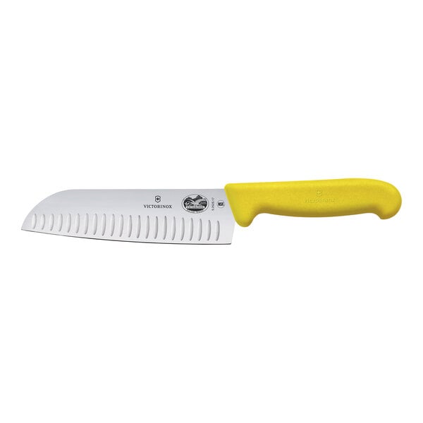 Victorinox Santoku Knife w/ Yellow Fibrox Handle 5.2528.17 – item 3535252817