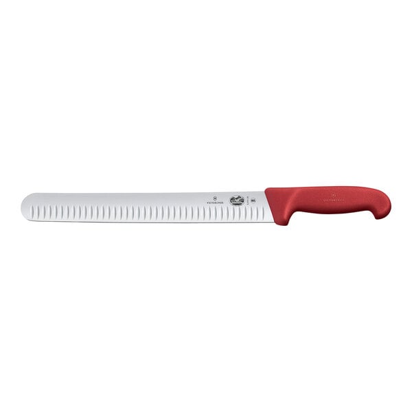 Slicing Knife w/ Granton Edge & Red Fibrox Handle 5.4721.30 – item 3535472130